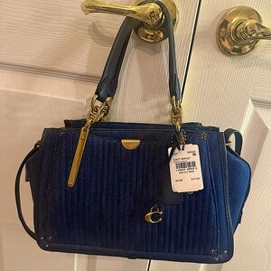 NWT Denim Coach Bag with dust bag